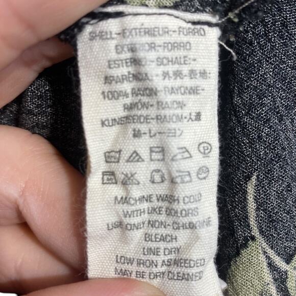 FREE PEOPLE snap out of it black floral sleeveless mini dress with pockets - XS - Picture 9 of 15